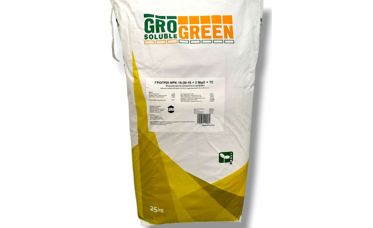 Удобрение ГроГрин NPK 15-30-15 + 2MgO +TE (Lima)