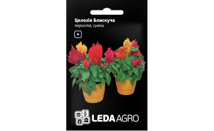 Целозия Блестящая перистая смесь Leda Agro