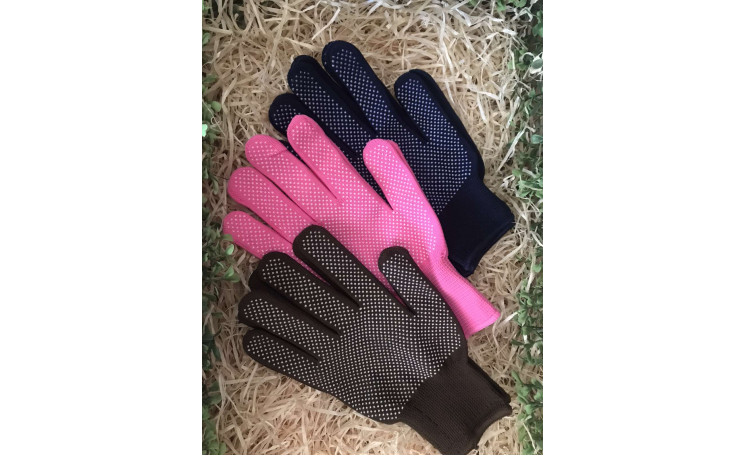 Перчатки нейлоновые с ПВХ точкой