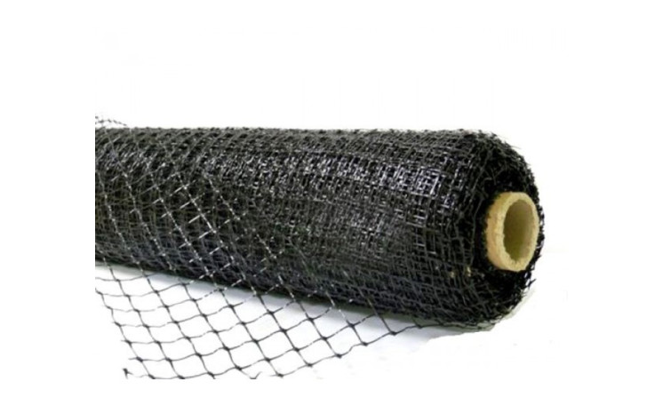 Сетка вольерная черная повышенной плотности ячейка 20 х 20 мм. (AGREEN)