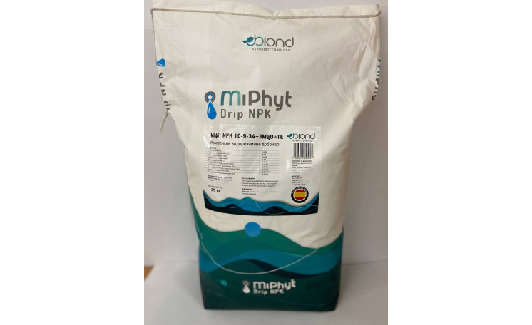 МиФит NPK 10-9-34+3MgO+TE MiPhyt (Biond) Испания Удобрение