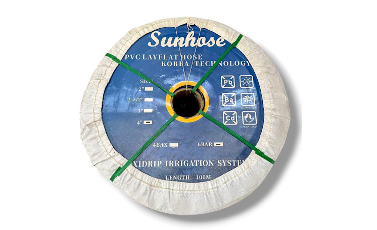 Гибкий шланг Lay Flat 4" 6 бар. 100 м. (Sunhose)
