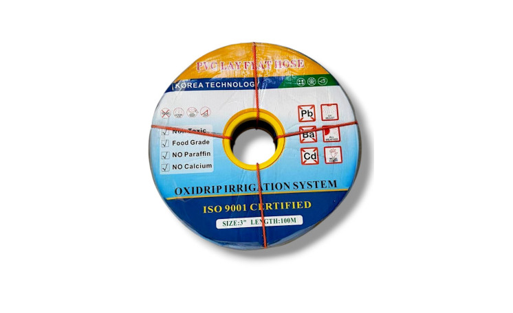 Гибкий шланг Lay Flat 3" 4 бар. 100 м. (OxiDrip)